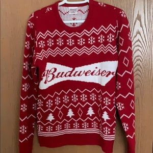 Budweiser Winter Sweater - Red - S Size